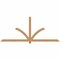 Ekena Millwork Redmond Smooth Timber Gable Bracket, Western Red Cedar, 96"W x 40"H x 1 1/2"D x 3 1/2"F, 10/12 Pitch GBW096X40X0204RED00SWR - alternate 1